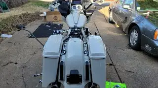 Harley road glide cvo fender  and fairing spoiler