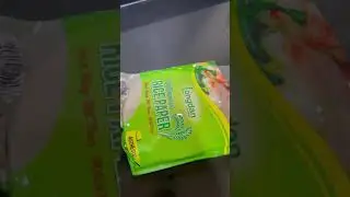 Rice paper chips in microwave