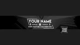 FREE YOUTUBE BANNER TEMPLATE 2015 WITH LOGO