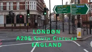 LONDON | A205 South Circular | ENGLAND | relaxing drive | 4K HDR