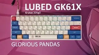 Lubed Gundam GK61X | Glorious Pandas (Krytox 205g0) w/ Sound Comparison