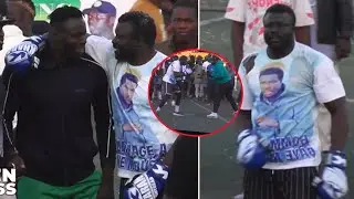 S&eacute;ance de boxe 🥊 intense avec Amanekh pour son combat contre Talfa