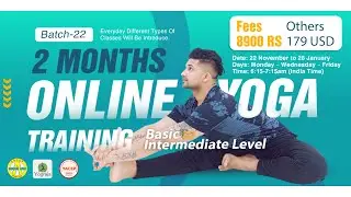 2 Months (YACEP yoga alliance usa) Online Certificate Yoga course | Yograja