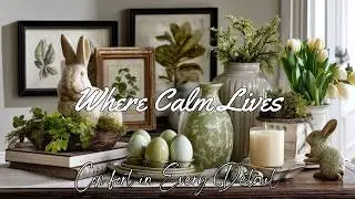Easter Decorating for Elegant Homes 🌿 Sage Green & Cream Timeless Spring Style