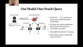 Cloning Games, Black Holes and Cryptography (ITCS 2026)