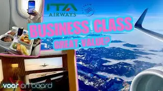 ITA Airways A320neo BUSINESS CLASS review | ZRH - FCO & SWISS Lounge! | VOAR ON BOARD