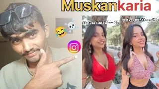 😂😱Instagram influencer muskaan karia☠️😮 #roating Fully comedy 🤣 video #2026comedy 