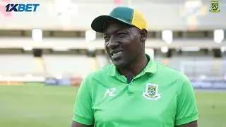 John Kamau reacts to the 0-0 draw with Bidco United at Kasarani Stadium 