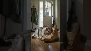 Soldier Returns Home To Sleeping Cat And The Reaction Is Priceless! 😹🇺🇸 #shorts