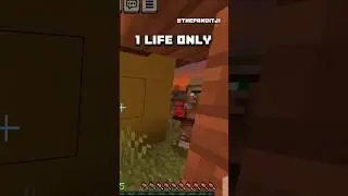 I Found a Strange Village and a Creepy Villager 👀 | Minecraft PE Hardcore Ep 2 #shortsindia