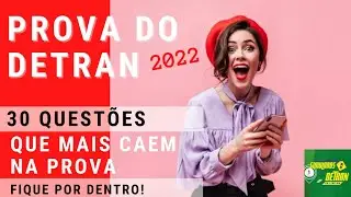 PROVA SIMULADA DO DETRAN 2022, DETRAN MG, SIMULADO COM DICAS