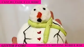 Frosty's Melting Bubble Bar Demo Glitter and Gore Bath Finders Creepers Review
