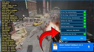 Меню мода Dead Target V4.161.0 &mdash; неограниченные деньги и золото