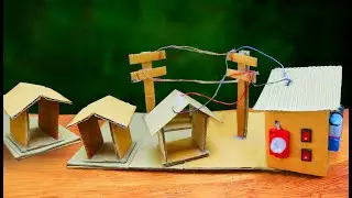 how does electricity reach our post and house - science project