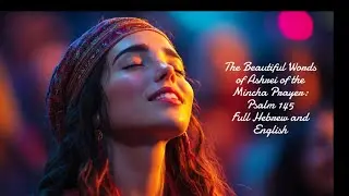 Mincha Ashrei Prayer | Hebrew and English | Messianic Jewish From Siddur | Psalm 145 Worship Song