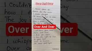 over And Over song lyrics 🌼by Nana Mouskouri #overandover #nanamouskouri #shorts