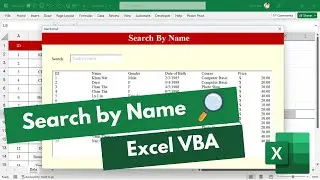How to Write VBA Code to Search by Name in Excel