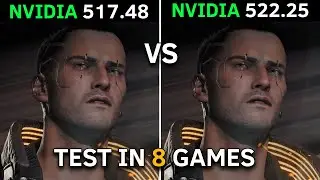 Nvidia Drivers 517.48 vs 522.25 Test in 8 Games at 1440p