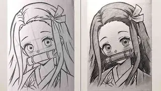 How to draw anime cute Nezuko | easy drawing for beginners