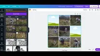 A 9 grid in canva
