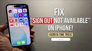 iPhone Sign Out Button Greyed Out? Here&rsquo;s the Real Fix