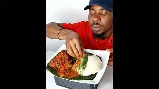 Asmr Fufu and ewedu soup mukbang / African Food / Eating Show / Germany