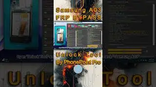 Samsung A03 (SM-A035F) FRP Bypass | Test Point Method | One-Click Unlock Tool | PhonePoint Pro