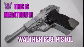 [ BLACK MAGIC TRANSFORMERS ] MP36 MASTERPIECE G1 MEGATRON | WALTHER P38 PISTOL