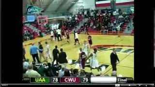 CWU's Mark McLaughlin Game-Winning Basket in GNAC Tournament