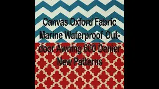 Canvas Fabric Marine Waterproof Outdoor Awning New Patterns