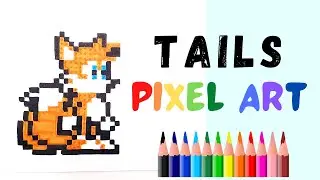 Pixel Art || How to Draw MILES 'TAILS' PROWER!