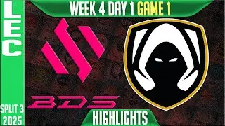 BDS vs TH Game 1 Highlights | LEC W4D1 Split 3 | Team BDS vs Team Heretics