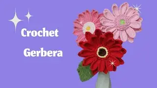 Вязаный Цветок Гербера! Как Связать Герберу Крючком?! Вязаные Цветы! Виктория Вяжет
