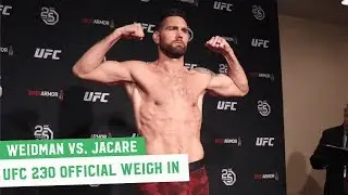 UFC 230 Official Weigh Ins: Chris Weidman vs. Jacare Souza