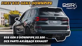 World's First DCE Parts 200 Cell B58 Gen3 Downpipe || X50 50E Axleback Valved Exhaust & Downpipe