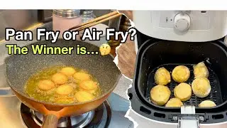 Air Fry vs Shallow Fry Egg Tofu Easily! 用空气炸锅或煎炸：轻松煮蛋豆腐！How to Cook Chinese Egg Tofu Video Guide