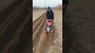 #Lightest four-stroke multi-function. Garden management machine#Diesel micro-cultivator