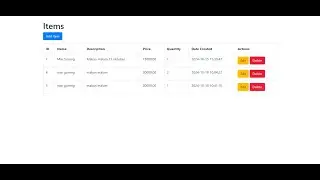 CRUD with phpmyadmin - CodeIginter 3