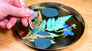 How To Make Resin Art | Blue Floral Resin Tray Tutorial