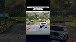 toyota land cruser vs BMW x5 moose test