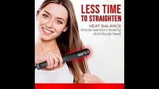 HSI Professional Glider | Ceramic Tourmaline Ionic Flat Iron Hair Straightener | Straightens & Curls