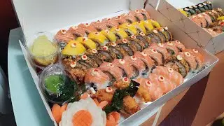 Mì xào tôm. Sushi . Bánh mì Cozonac cực ngon Em làm cho khách