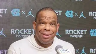 UNC coach Hubert Davis press conference ahead of Wednesday's game at N.C. State
