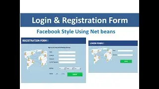 JAVA - How To Design Login And Register Form In Java Netbeans Facebook Style