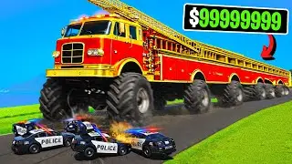 $1 to $1,000,000 Long Fire Truck in GTA 5