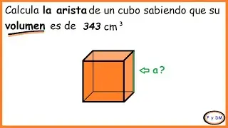 Arista de un Cubo dado su Volumen