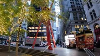 A Splash of Lights. Zuccotti Park, New York City. Awash in Lights.
