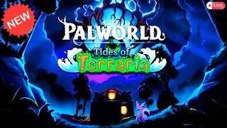 🔴 (DAY 3) NEW BASE, SALVAGING & RAID BOSS PASSIVES 🤩 | PALWORLD TIDES OF TERRARIA NEW UPDATE LIVE
