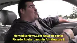 Hemet Eye News reporter Ricardo doing a shout out