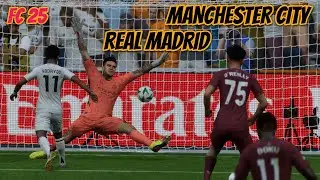 Реал Мадрид - Манчестер Сити, зрелищный футбол, без коментарий. FC 25 [4K60] PC